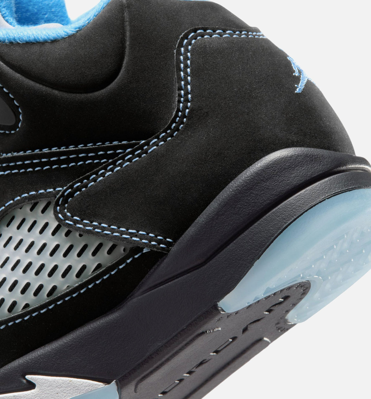 Air Jordan 5 Retro Black Carolina Preschool Lifestyle Shoe - BlackUniversity BlueWhite Free Shipping