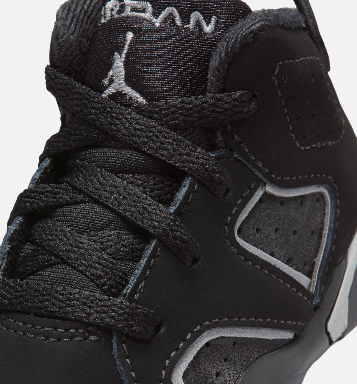 Air Jordan 6 Cap & Gown Infant Toddler Lifestyle Shoe - BlackReflective SilverBlack Free Shipping