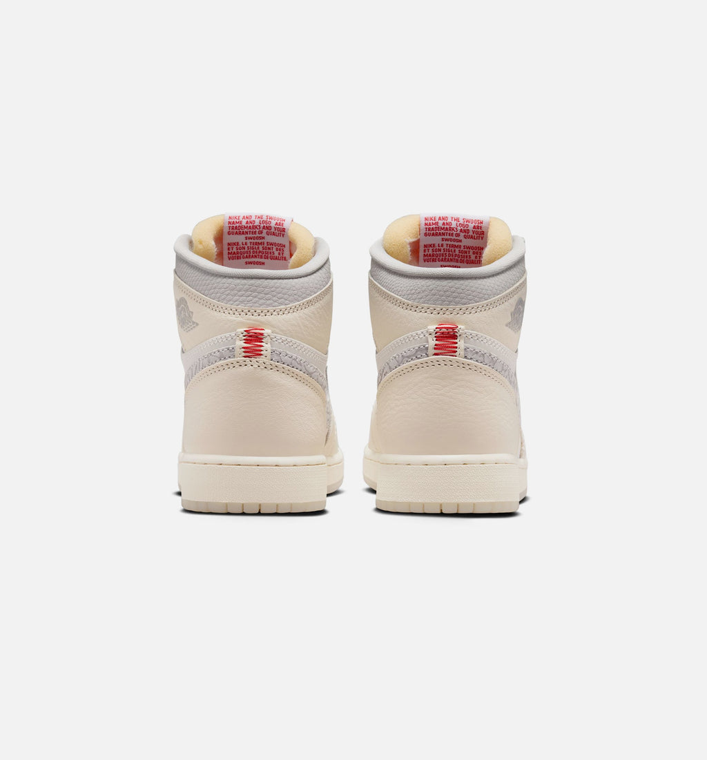 Air Jordan 1 Retro High OG Sail Grade School Lifestyle Shoe - SailUniversity RedPale IvoryCoconut MilkPhantom