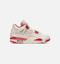 Air Jordan 4 Retro Valentines Day Womens Lifestyle Shoe - Pale IvorySierra RedTough Red