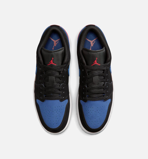 Air Jordan 1 Low Men's Sneakers - Black / True Blue