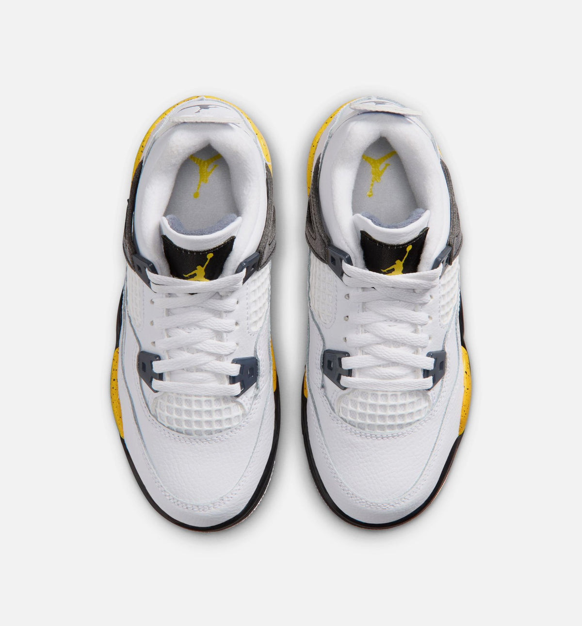 Air Jordan 4 Retro Rare Air Tour Yellow Mens Lifestyle Shoe - WhiteDark Blue GreyBlackTour Yellow Free Shipping