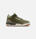 Air Jordan 3 Retro Medium Olive Grade School Lifestyle Shoe - Medium OliveSequoiaNeutral OliveSail