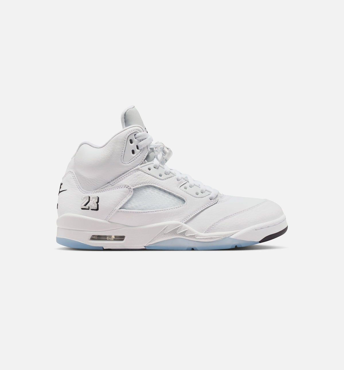 Air Jordan 5 Retro OG White Metallic Mens Lifestyle Shoe - WhiteMetallic SilverBlack
