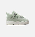 Air Jordan 4 Retro Abundance Infant Toddler Lifestyle Shoe - SeafoamSailMetallic Silver