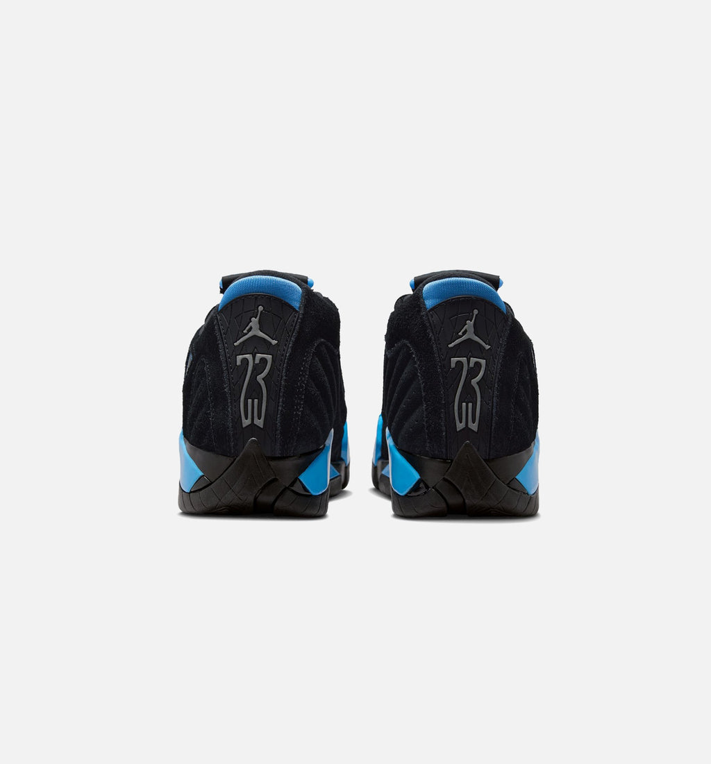 Air Jordan 14 Retro Black University Blue Grade School Lifestyle Shoe - BlackWhiteUniversity Blue