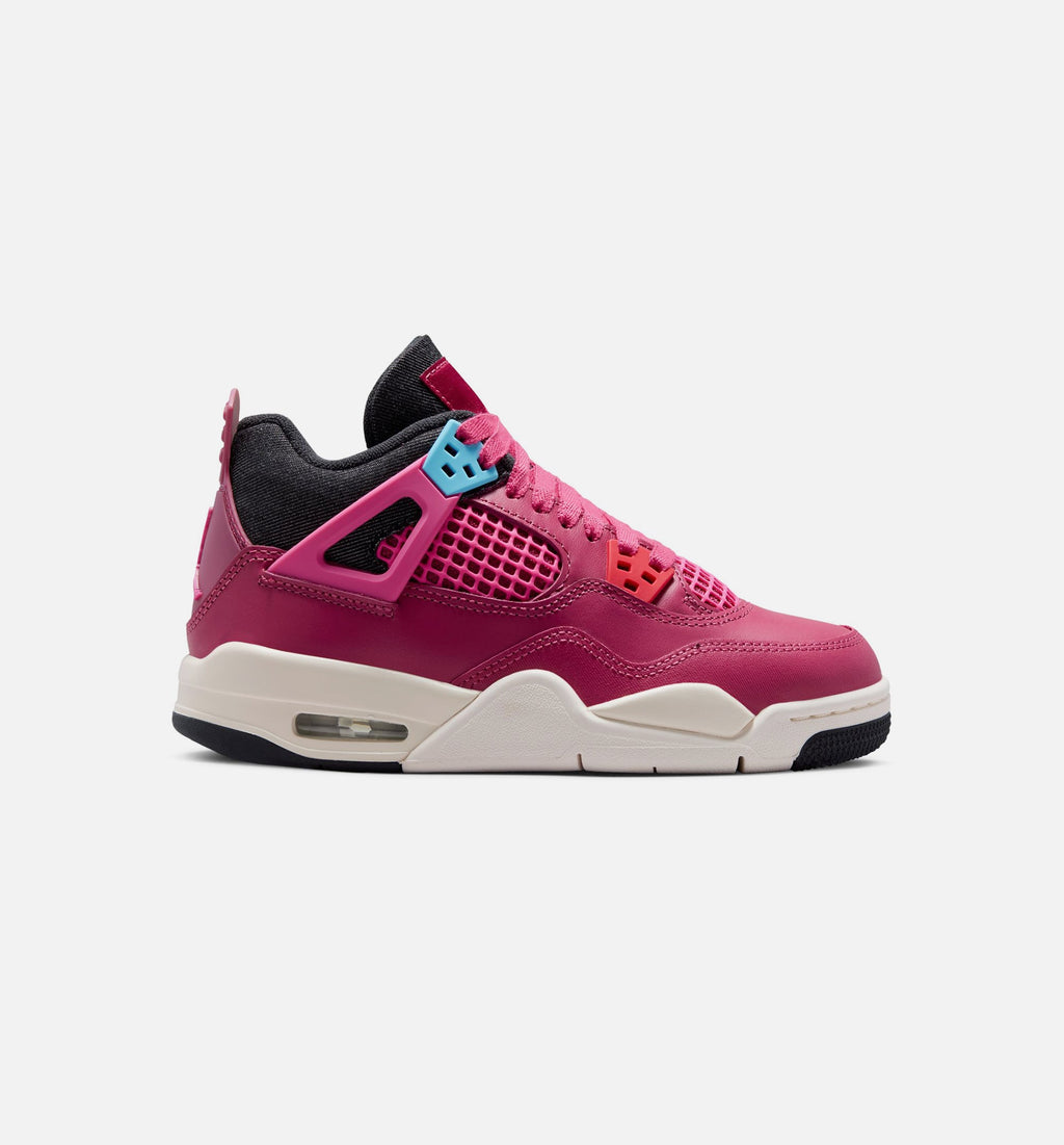 Air Jordan 4 Retro She's A Star Grade School Lifestyle Shoe - Sweet BeetDesert PinkOff NoirChalk