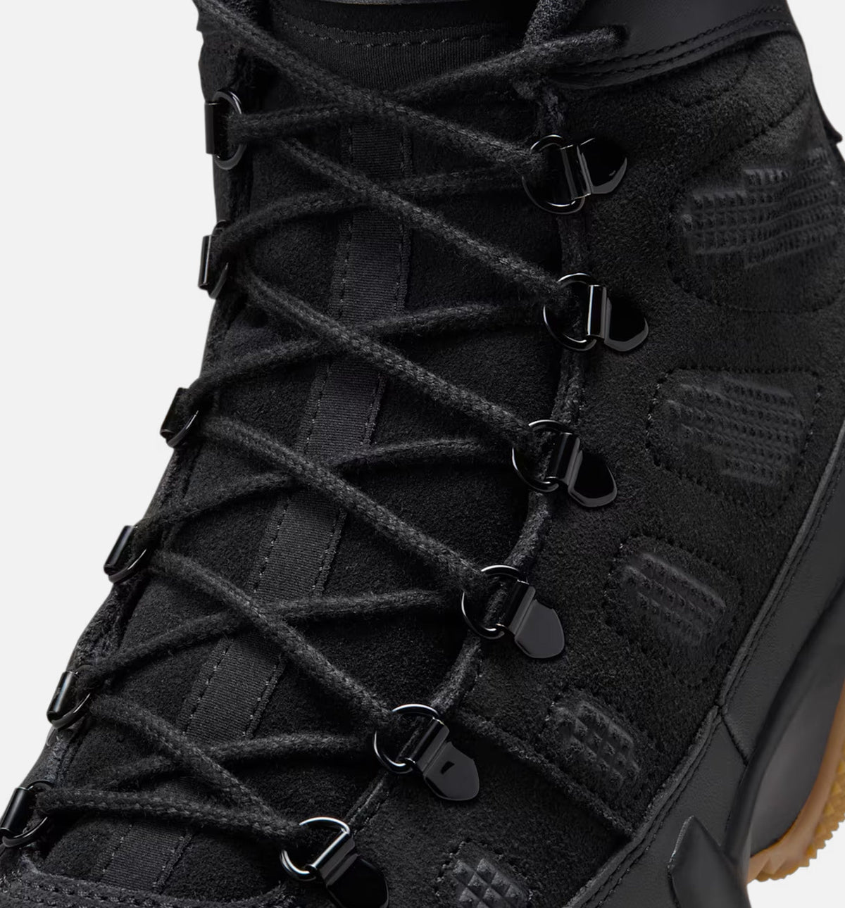 Air Jordan 9 Retro Mens Lifestyle Boot - BlackBlack GumLight Brown
