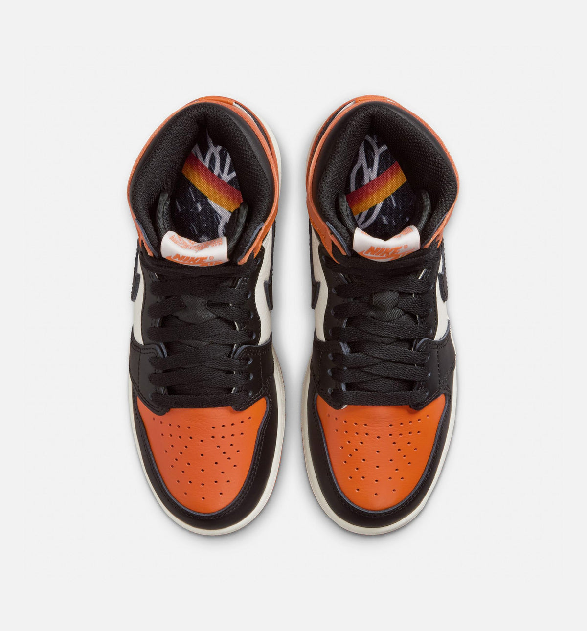 Air Jordan 1 Retro High OG Shattered Backboard Grade School Lifestyle Shoe - BlackBlackSailStarfish