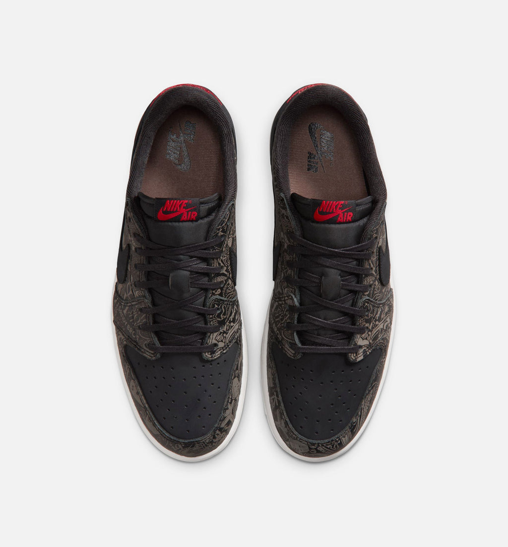 Air Jordan 1 Retro Low OG Laser Black And Varsity Red Mens Lifestyle Shoe - BlackVarsity RedSummit White Free Shipping