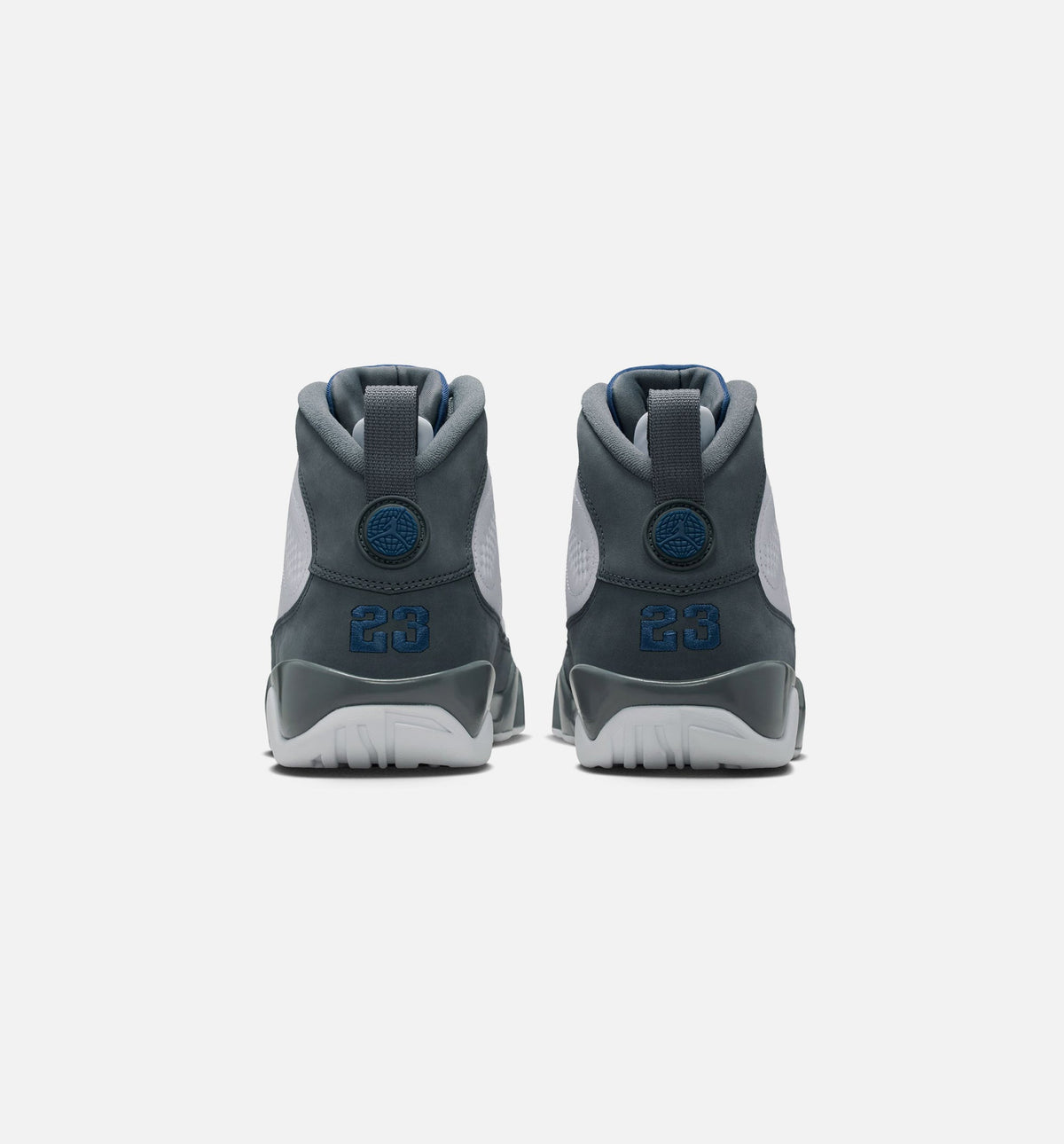 Air Jordan 9 Retro Flint Grey and French Blue Mens Lifestyle Shoe - WhiteFrench BlueFlint Grey