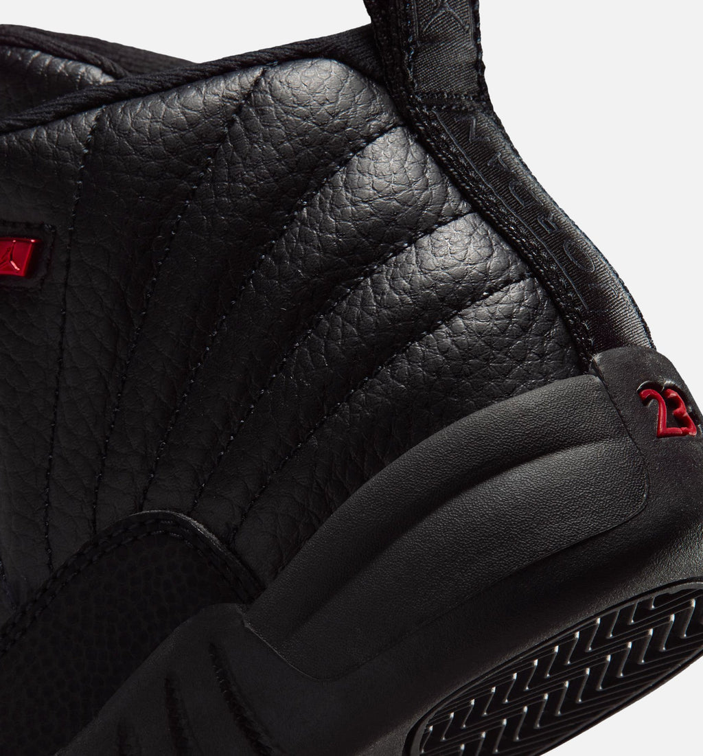 Air Jordan 12 Retro Bloodline Preschool Lifestyle Shoe - BlackVarsity Red Free Shipping
