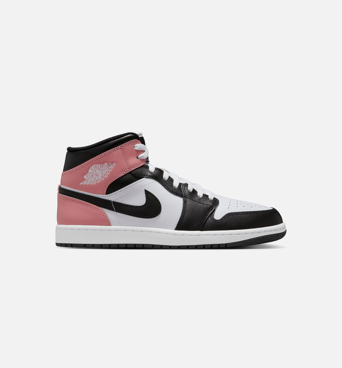 Air Jordan 1 Mid Men's Sneakers - White / Rust Pink