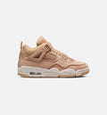 Air Jordan 4 Retro Cozy Girl Preschool Lifestyle Shoe - HempLight Orewood Brown