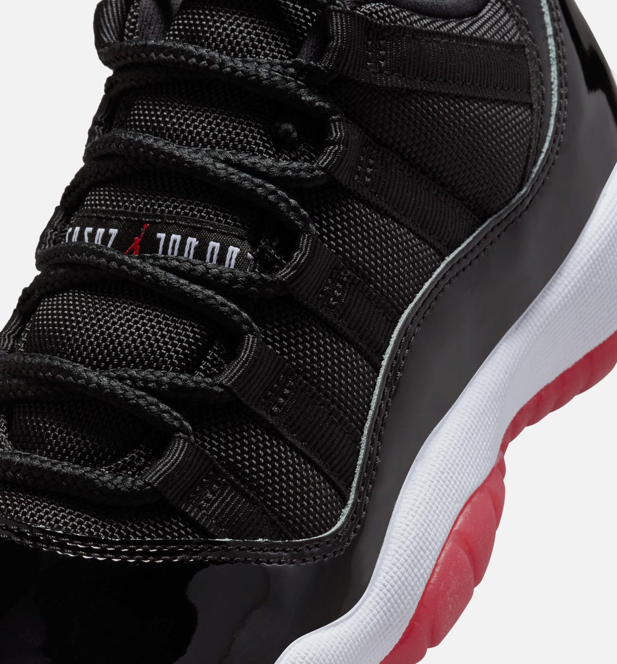 Air Jordan 11 Retro Bred Grade School Lifestyle Shoe - BlackVarsity RedWhite Free Shipping