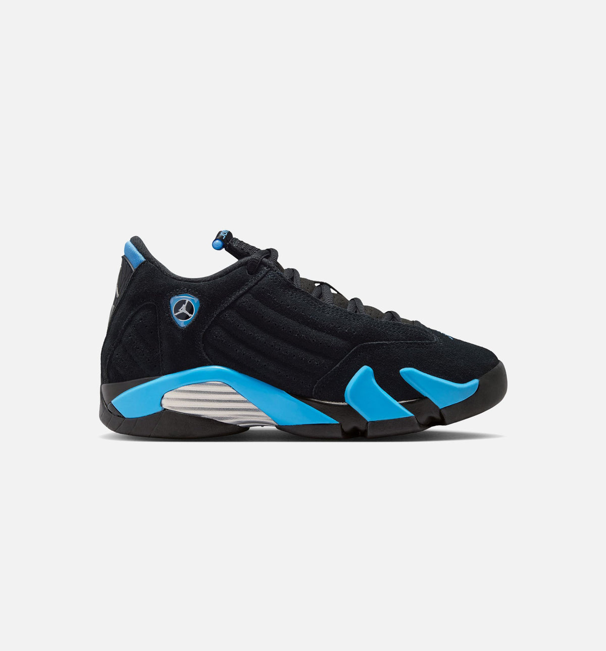 Air Jordan 14 Retro Black University Blue Grade School Lifestyle Shoe - BlackWhiteUniversity Blue