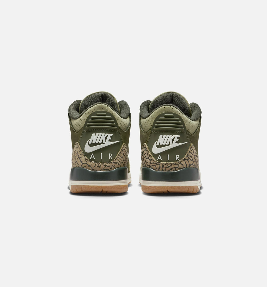 Air Jordan 3 Retro Medium Olive Grade School Lifestyle Shoe - Medium OliveSequoiaNeutral OliveSail