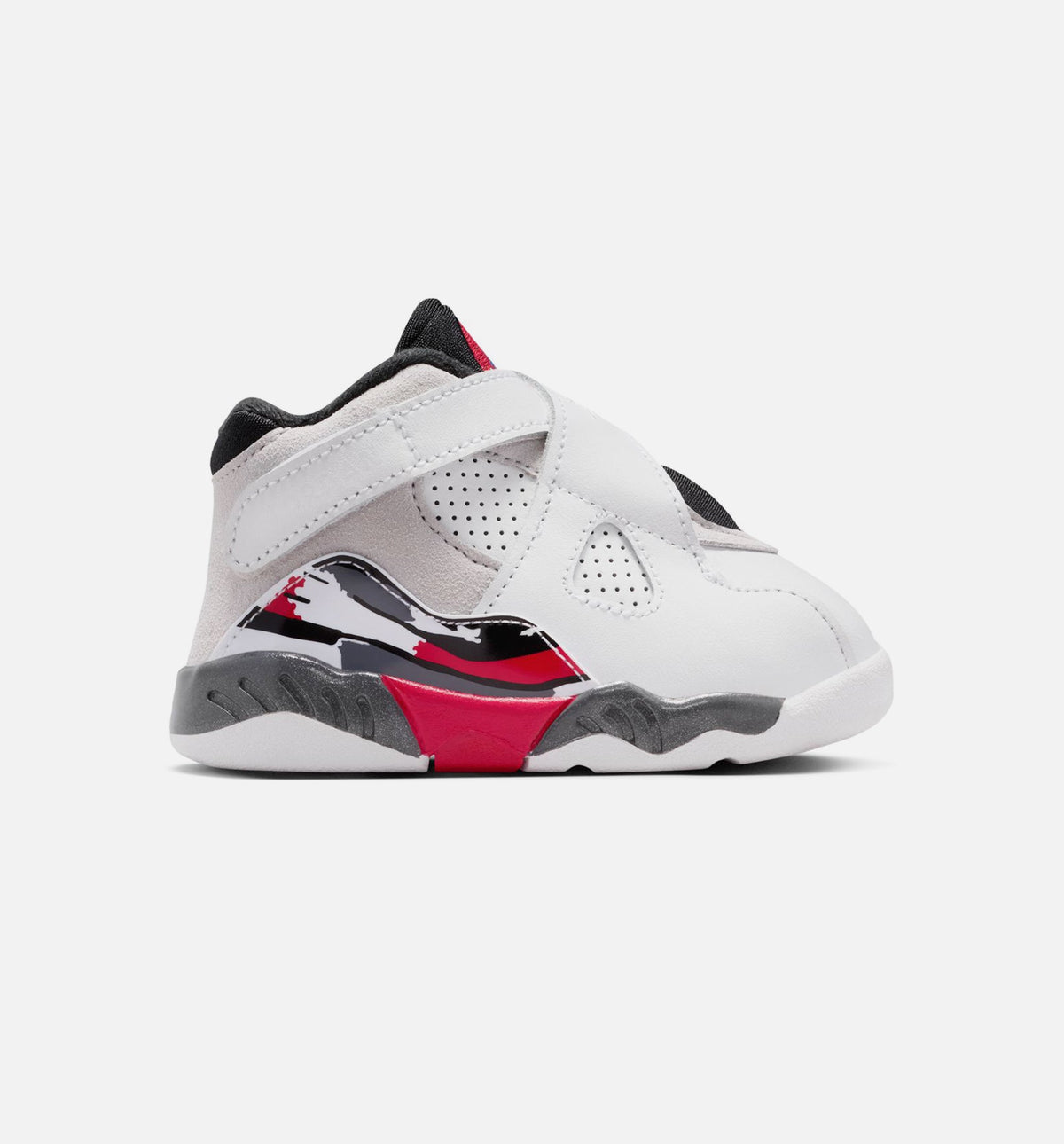 Air Jordan 8 Retro White And True Red Infant Toddler Lifestyle Shoe - WhiteBlackTrue Red