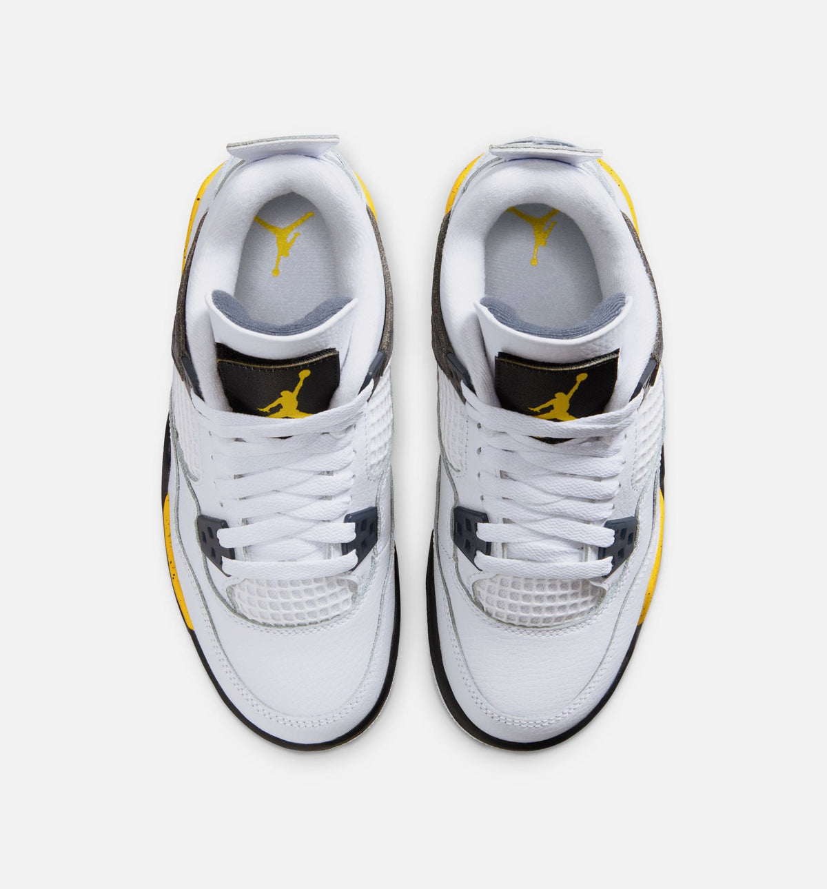 Air Jordan 4 Retro Rare Air Tour Yellow Grade School Lifestyle Shoe - WhiteDark Blue GreyBlackTour Yellow Free Shipping