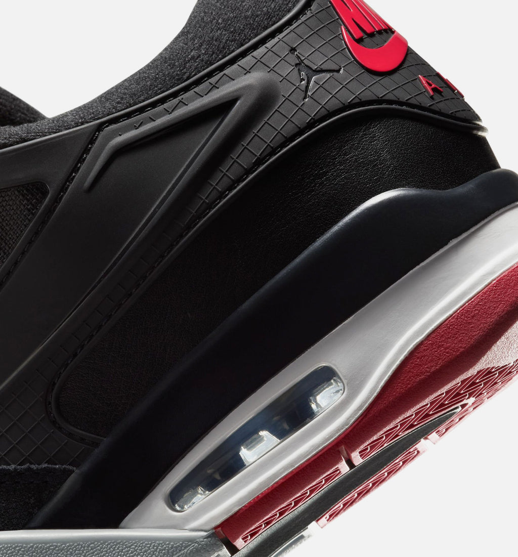 Air Jordan 4 RM Mens Lifestyle Shoe - BlackWolf GreyWhiteVarsity Red