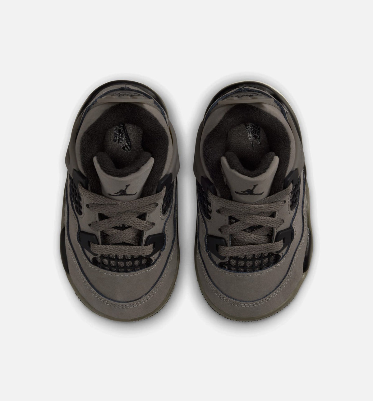 Air Jordan 4 Retro Cave Stone And Black Infant Toddler Lifestyle Shoe - Cave StoneBlackMoon Particle