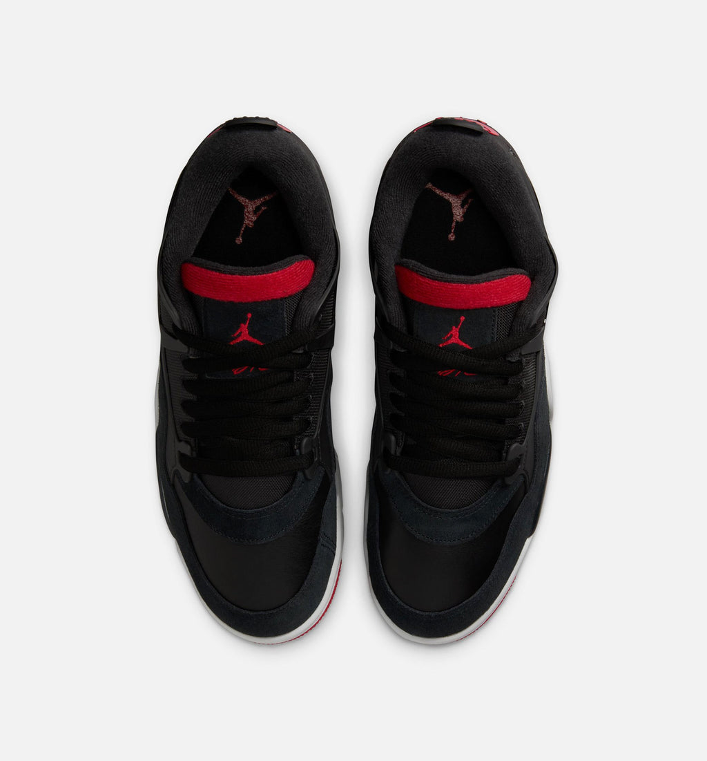 Air Jordan 4 RM Mens Lifestyle Shoe - BlackWolf GreyWhiteVarsity Red