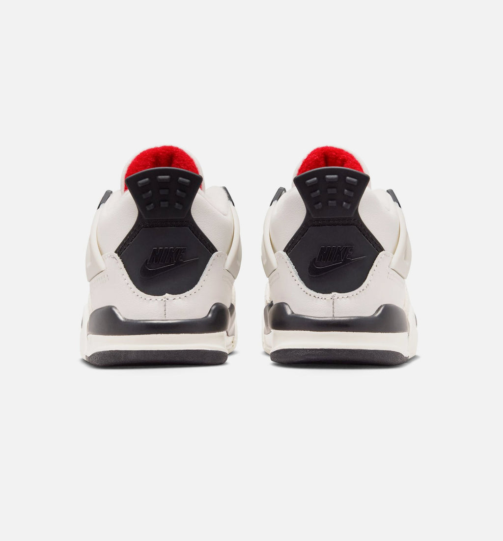 Air Jordan 4 Retro Flight Club Infant Toddler Lifestyle Shoe - SailBlackUniversity Red Free Shipping