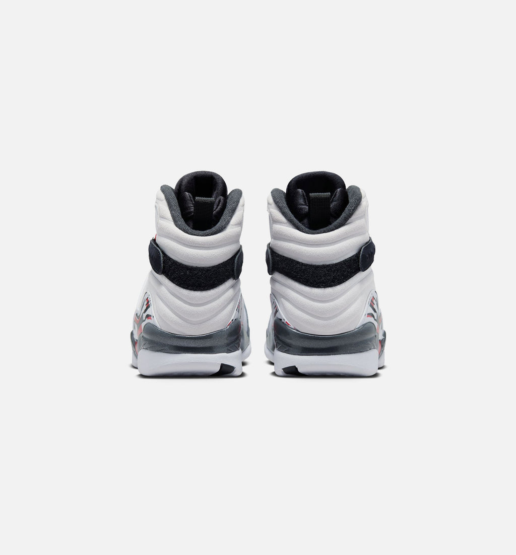 Air Jordan 8 Retro White And True Red Mens Lifestyle Shoe - WhiteBlackTrue Red