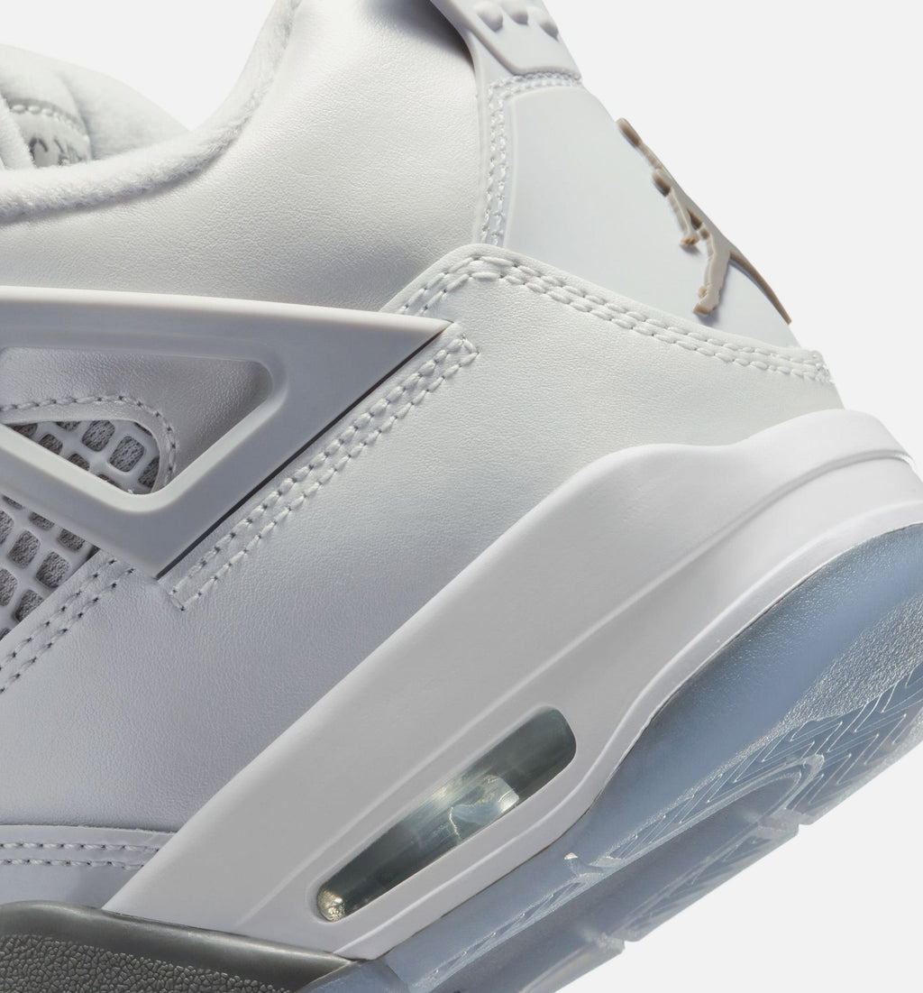 Air Jordan 4 Retro Blue Chill Grade School Lifestyle Shoe - Photon DustBlue ChillFlat PewterWhiteBlue Tint