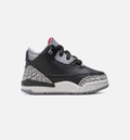Air Jordan 3 Retro Black Cement Infant Toddler Lifestyle Shoe - BlackFire RedCement GreySummit White