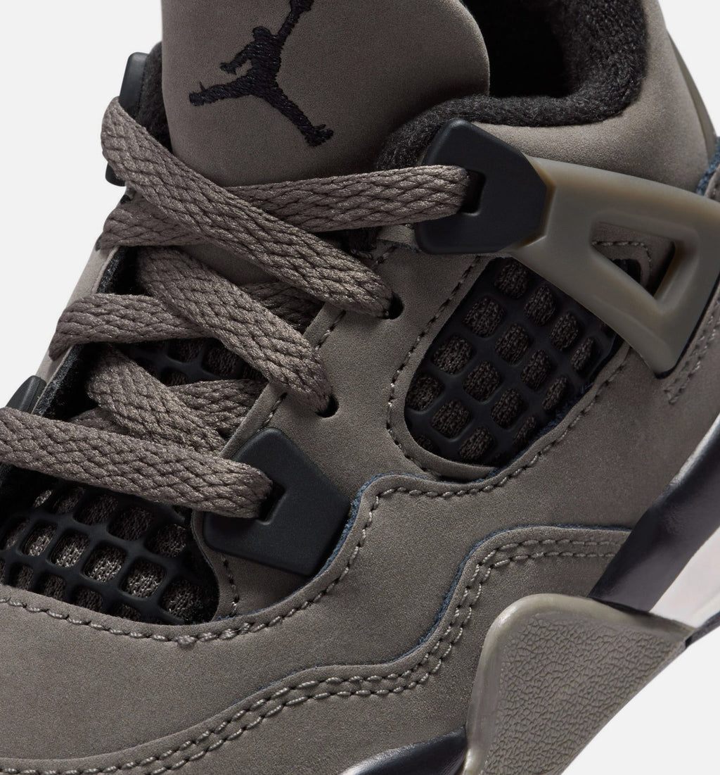 Air Jordan 4 Retro Cave Stone And Black Infant Toddler Lifestyle Shoe - Cave StoneBlackMoon Particle