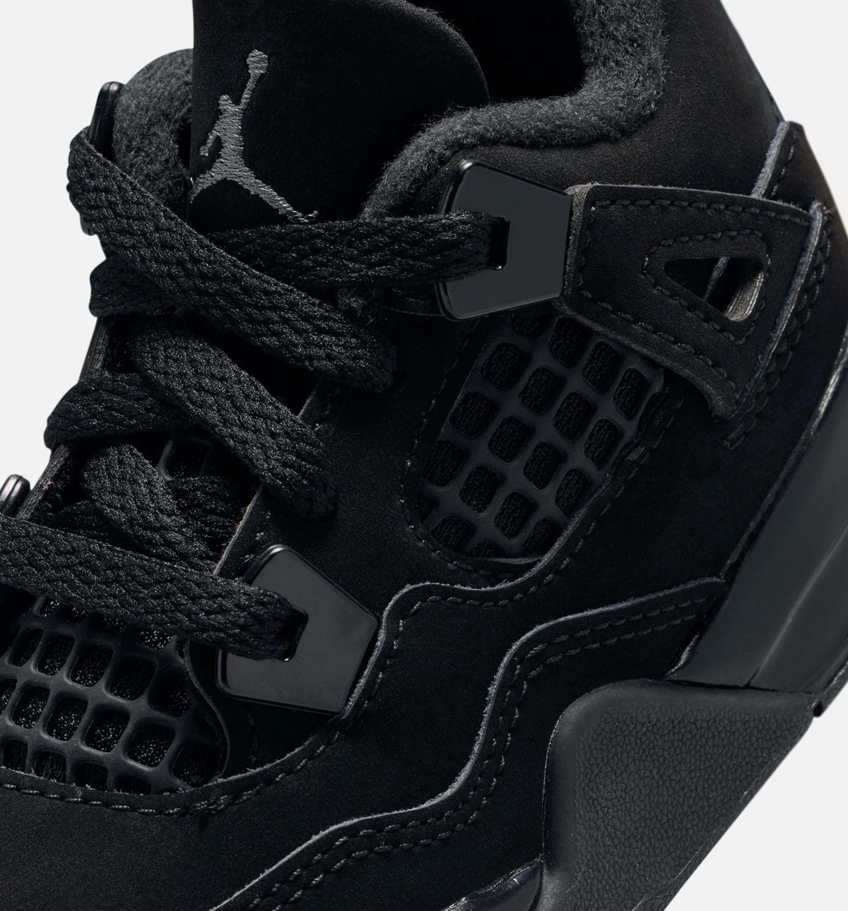 Air Jordan 4 Retro Black Cat Infant Toddler Lifestyle Shoe - BlackBlackLightGraphite