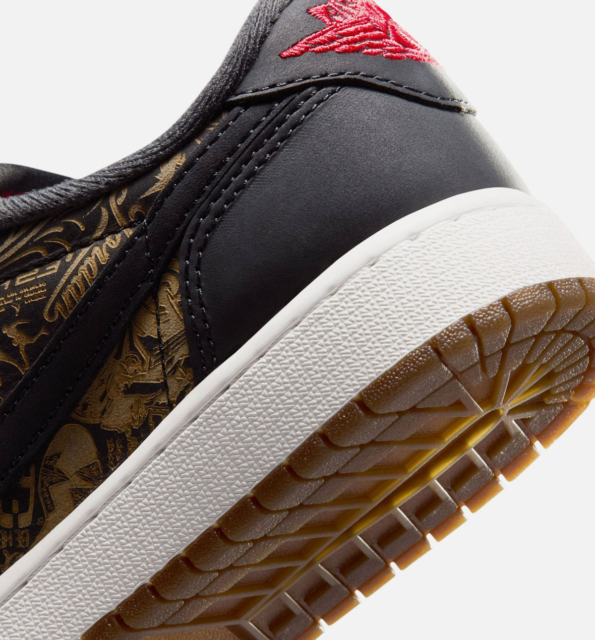 Air Jordan 1 Retro Low OG Laser Black And Varsity Red Grade School Lifestyle Shoe - BlackVarsity RedSummit White Free Shipping