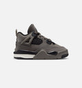 Air Jordan 4 Retro Cave Stone And Black Infant Toddler Lifestyle Shoe - Cave StoneBlackMoon Particle