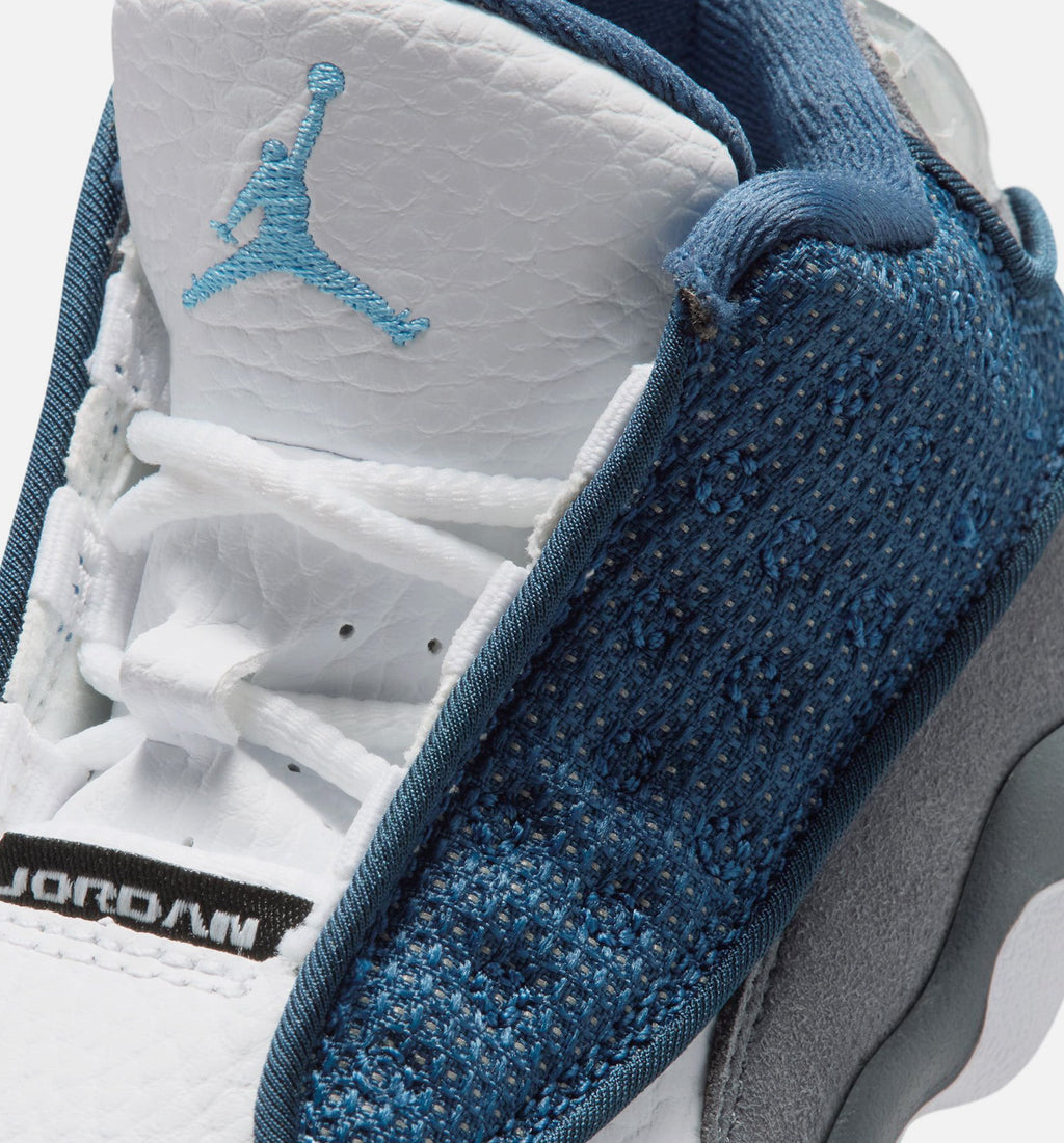 Air Jordan 13 Retro Navy And Flint Grey Infant Toddler Lifestyle Shoe - NavyUniversity BlueFlint GreyWhite Free Shipping