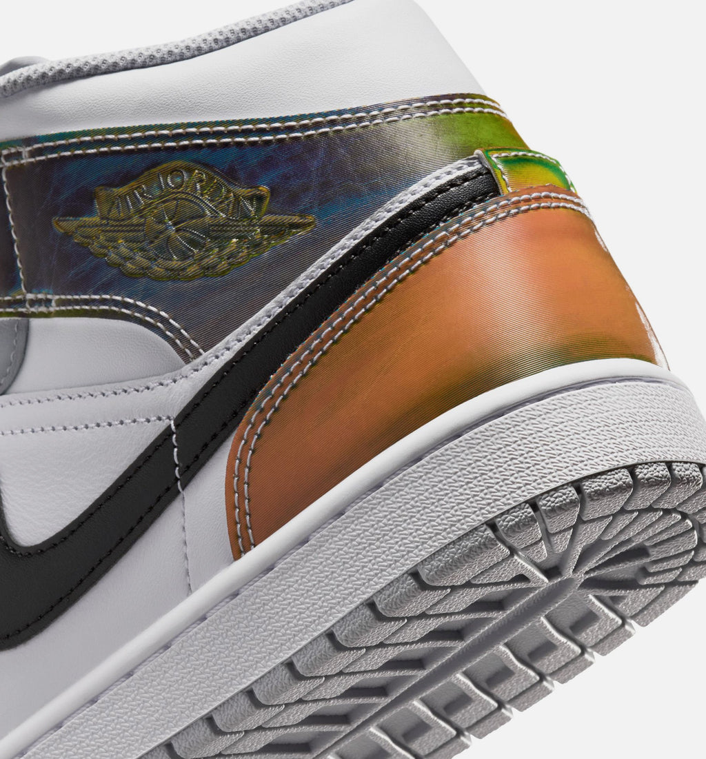Air Jordan 1 Mid SE Men's Sneakers - Black / Wolf Grey