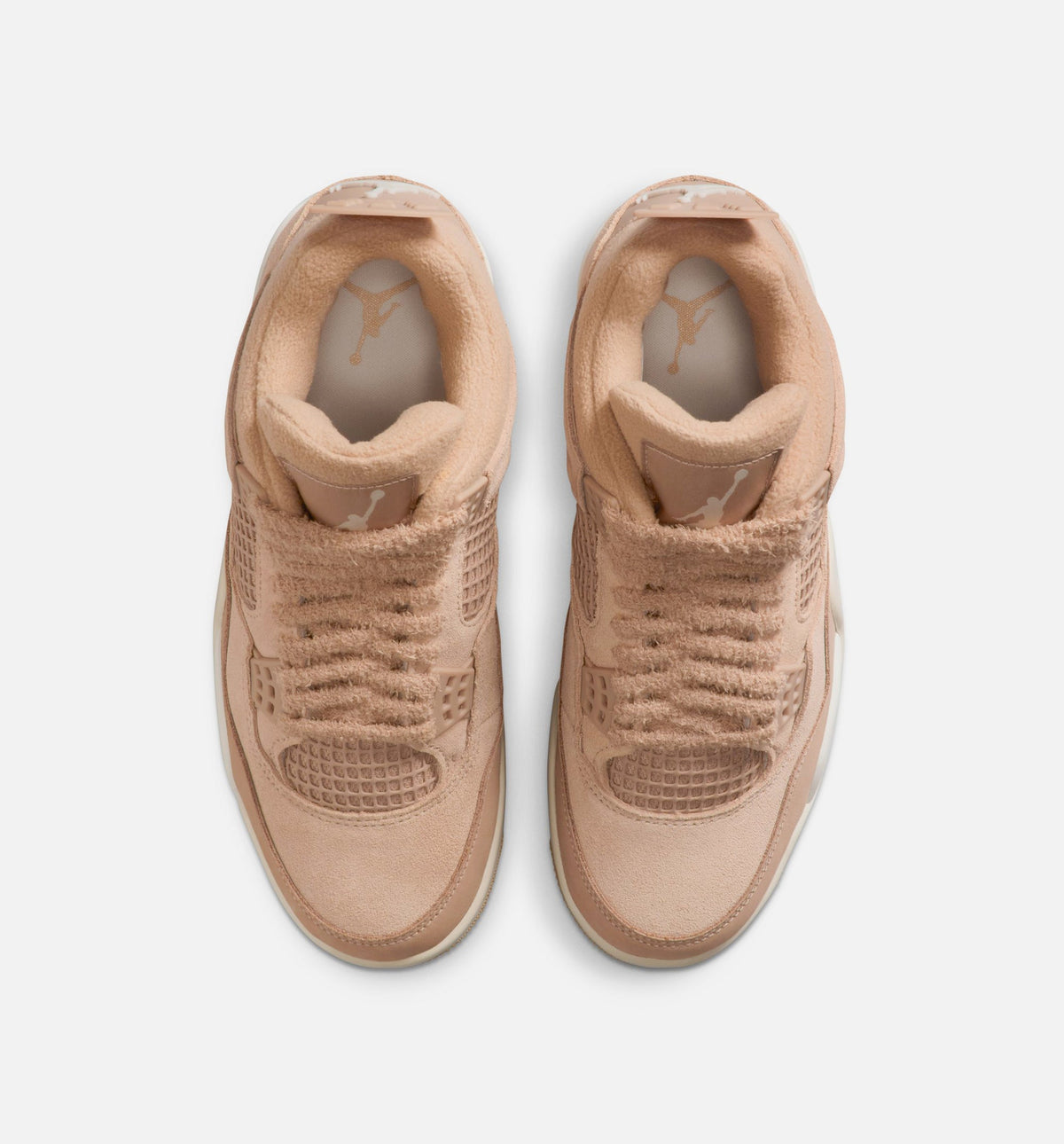 Air Jordan 4 Retro Cozy Girl Preschool Lifestyle Shoe - HempLight Orewood Brown