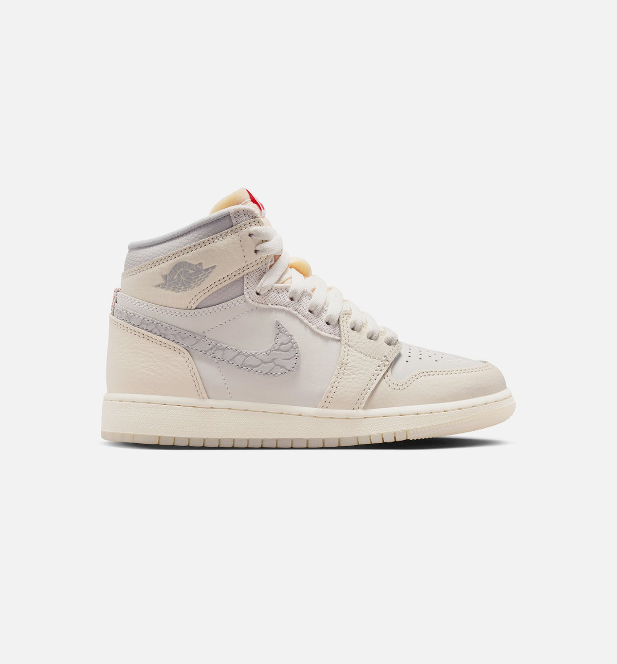 Air Jordan 1 Retro High OG Sail Grade School Lifestyle Shoe - SailUniversity RedPale IvoryCoconut MilkPhantom