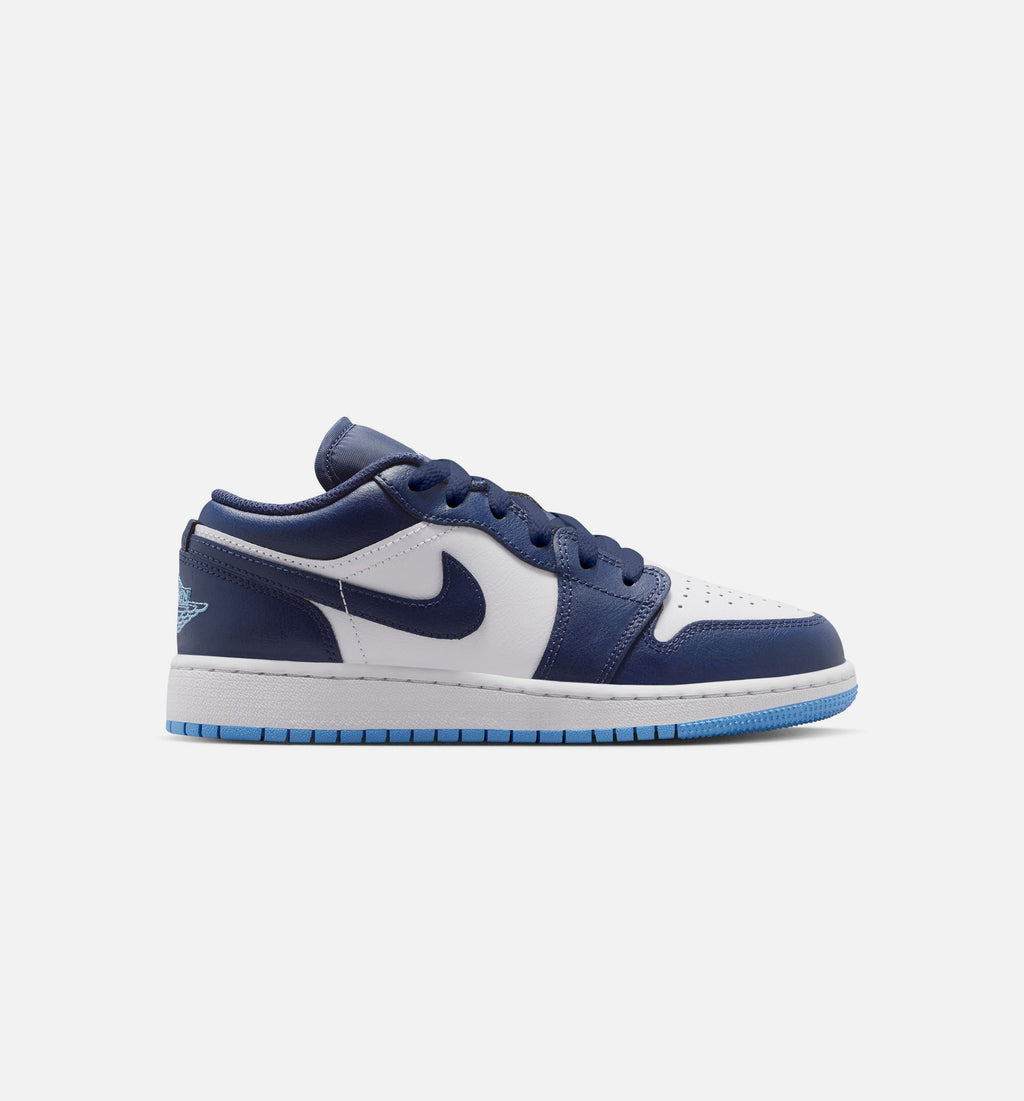 Air Jordan 1 Low Grade School Sneakers - Midnight Navy