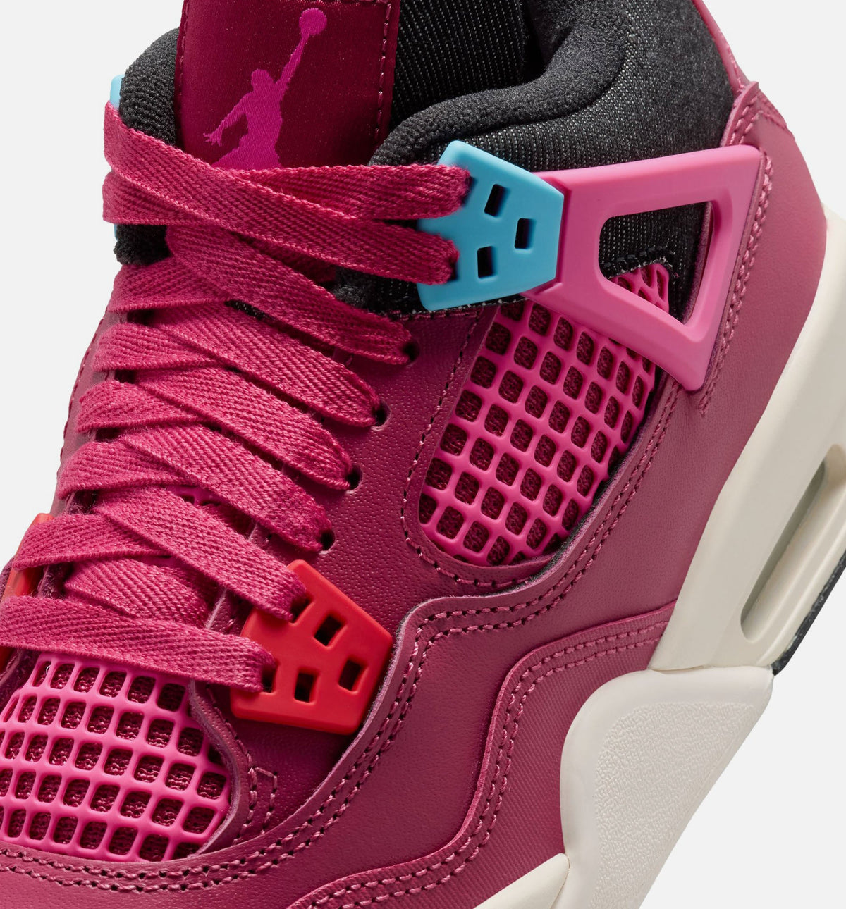 Air Jordan 4 Retro She's A Star Grade School Lifestyle Shoe - Sweet BeetDesert PinkOff NoirChalk