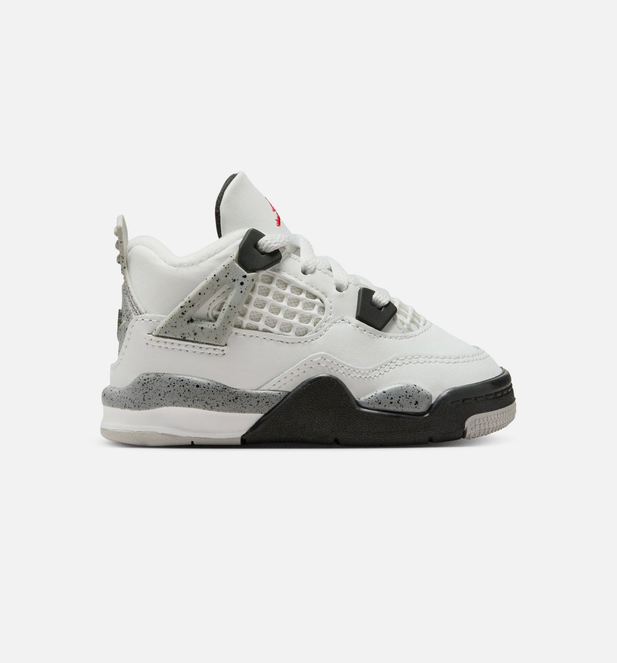 Air Jordan 4 Retro White Cement Infant Toddler Lifestyle Shoe - Summit WhiteFire RedCement GreyBlack