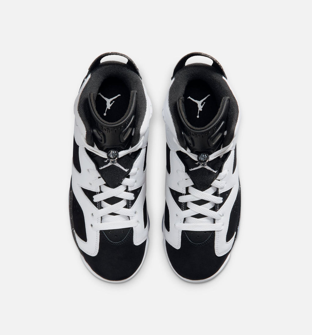 Air Jordan 6 Retro Black And White Grade School Lifestyle Shoe - BlackWhite Free Shipping