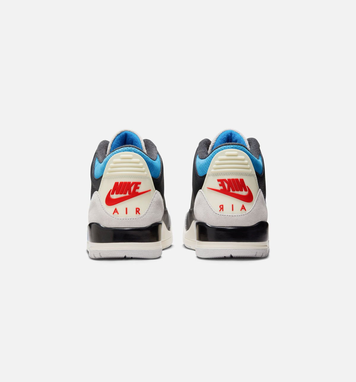Air Jordan 3 Retro OG Rare Air Mens Lifestyle Shoe - BlackChile RedNeutral Grey