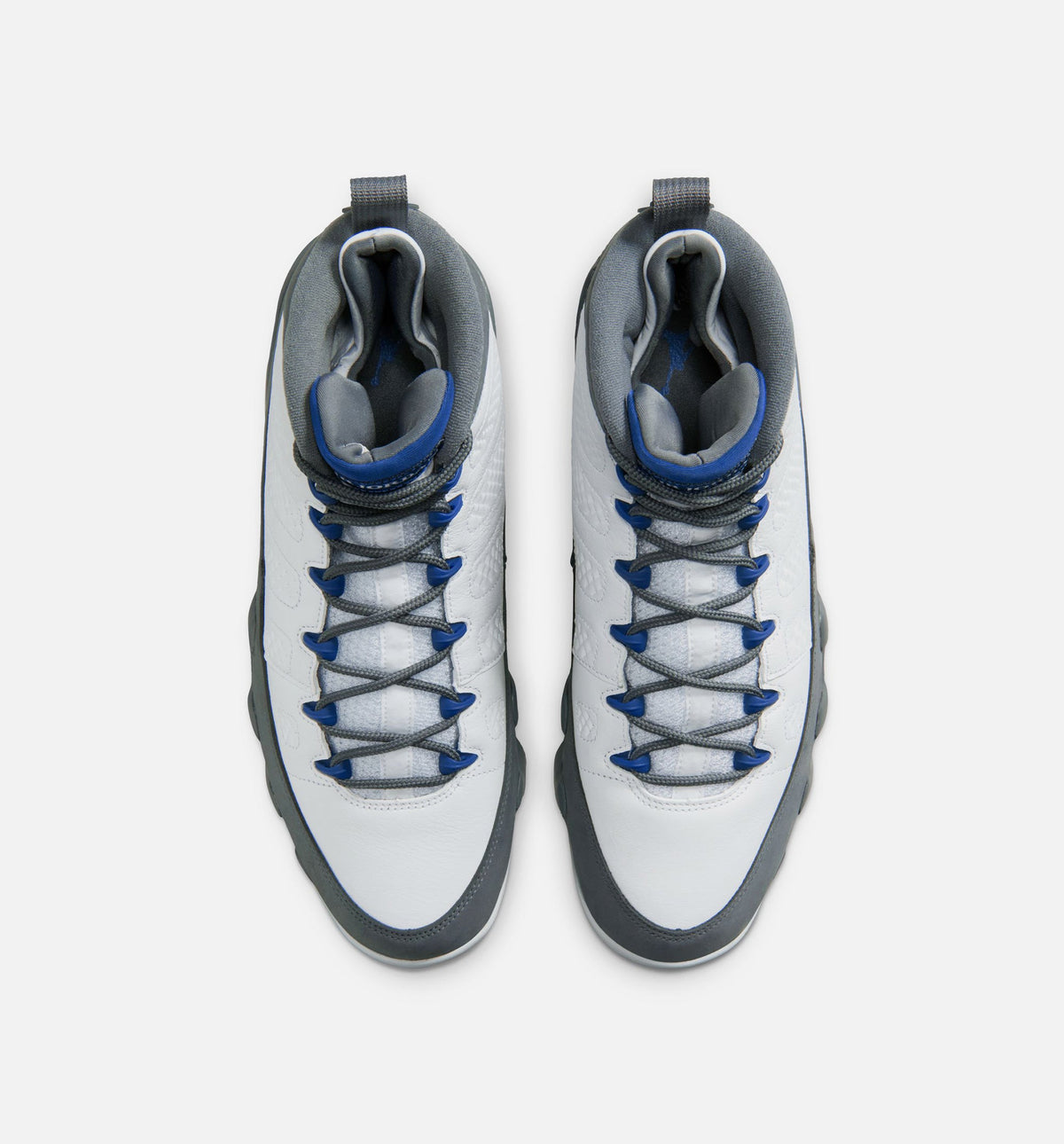Air Jordan 9 Retro Flint Grey and French Blue Mens Lifestyle Shoe - WhiteFrench BlueFlint Grey
