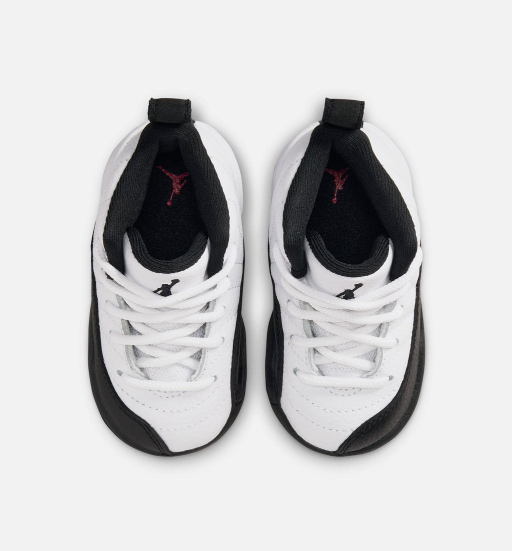 Air Jordan 12 Retro Taxi Infant Toddler Lifestyle Shoe - WhiteBlackTaxi