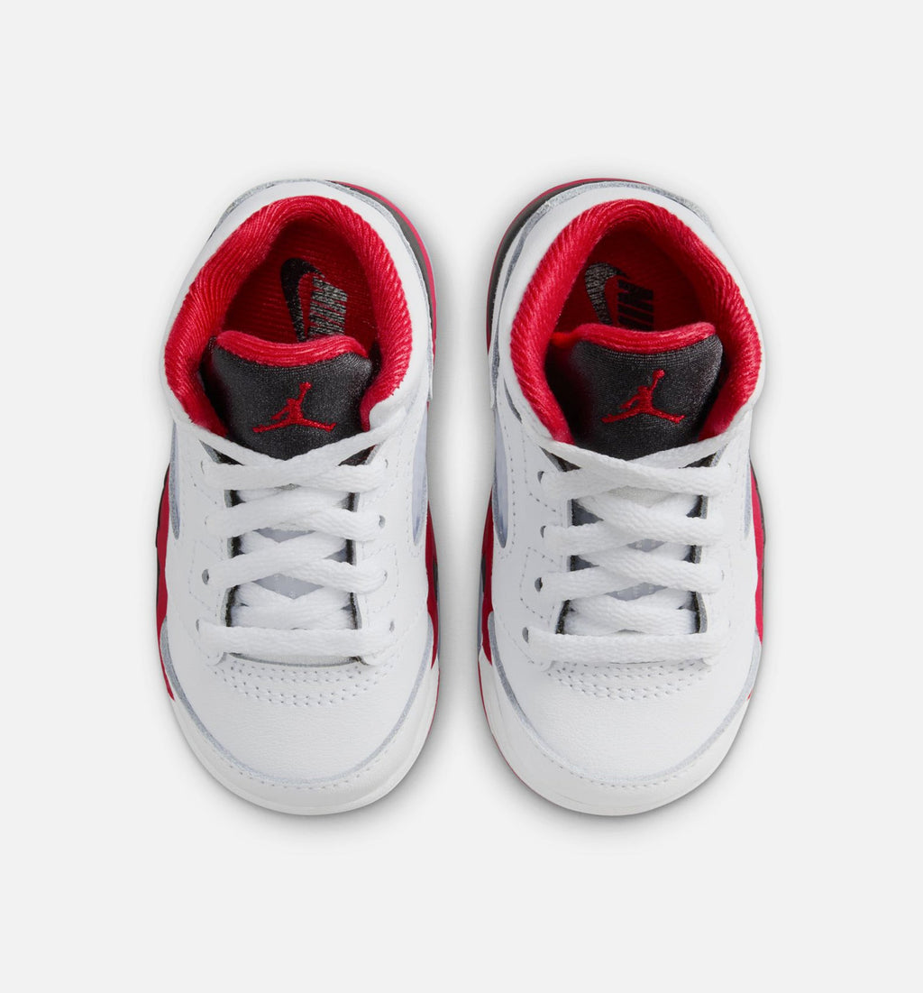 Air Jordan 5 Retro Fire Red Infant Toddler Lifestyle Shoe - Fire RedWhite