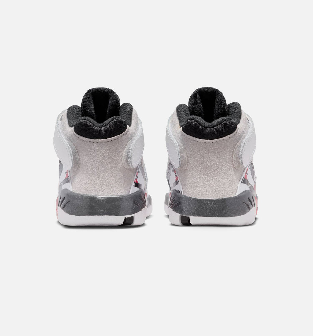 Air Jordan 8 Retro White And True Red Infant Toddler Lifestyle Shoe - WhiteBlackTrue Red