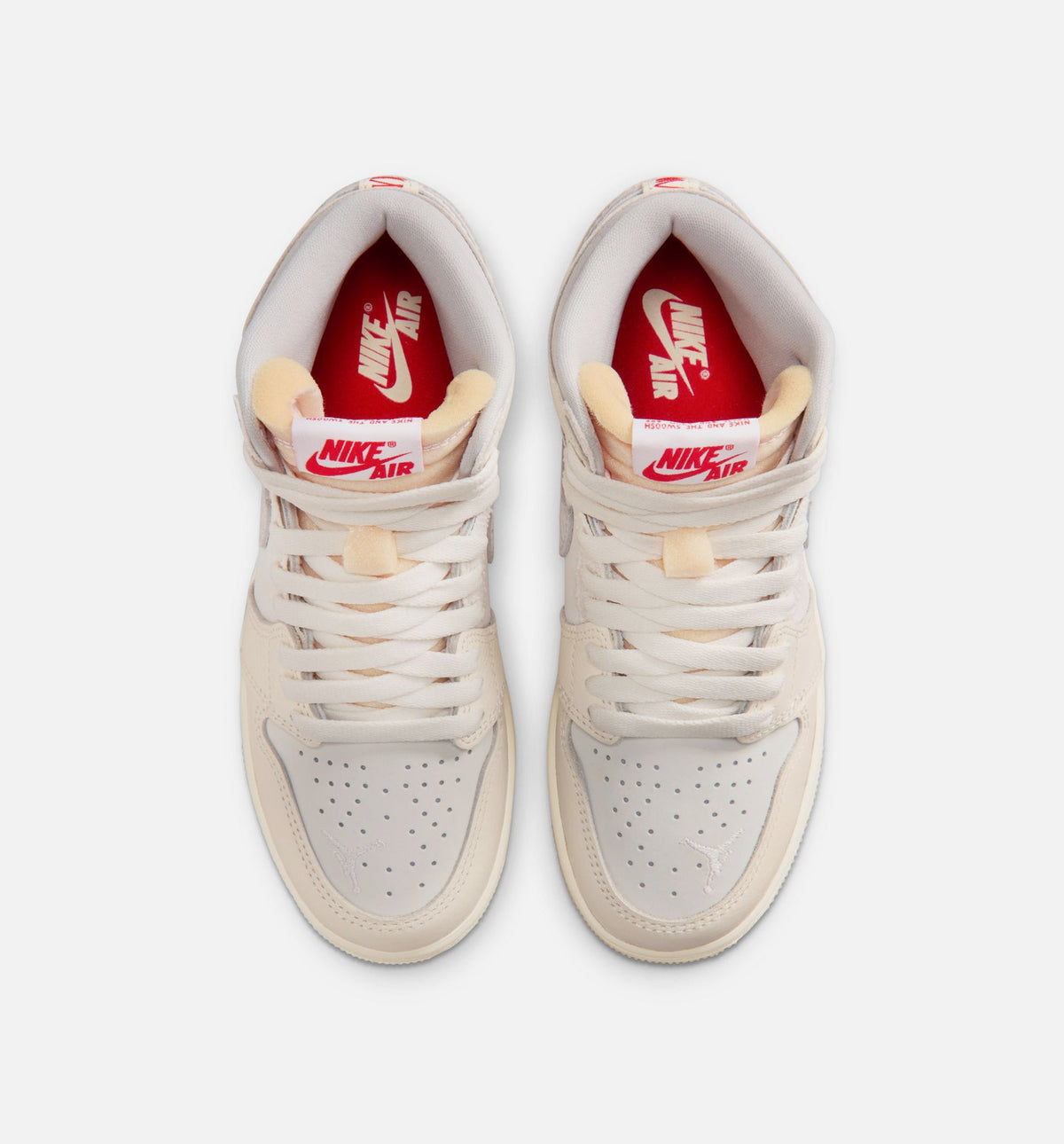 Air Jordan 1 Retro High OG Sail Grade School Lifestyle Shoe - SailUniversity RedPale IvoryCoconut MilkPhantom