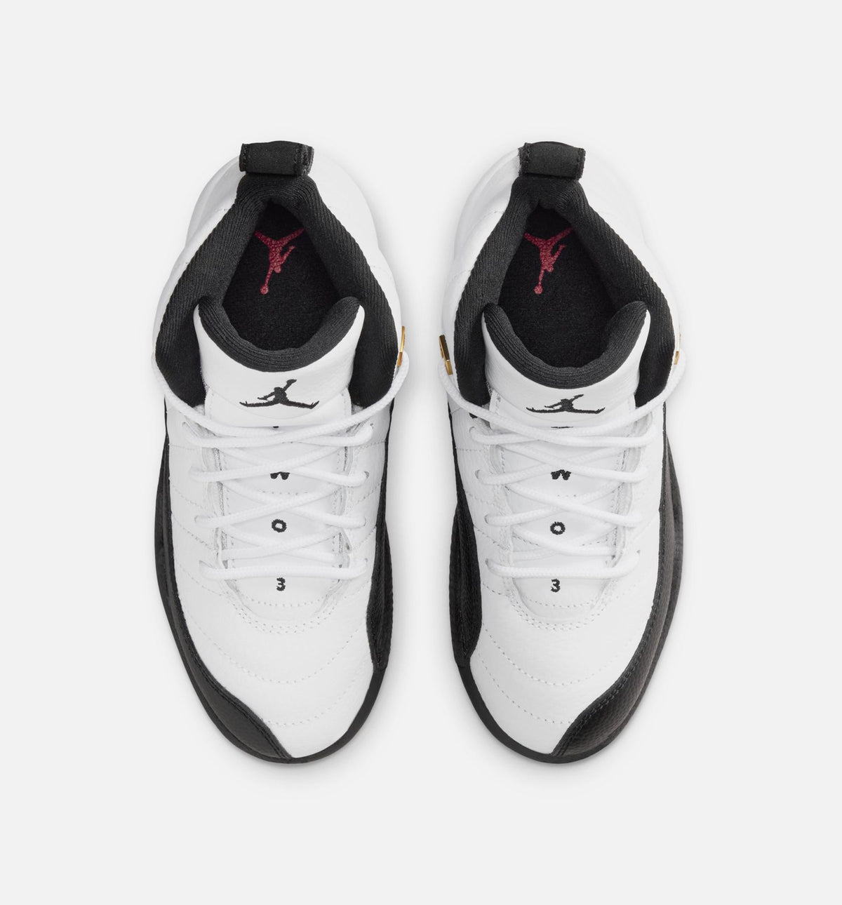Air Jordan 12 Retro Taxi Preschool Lifestyle Shoe - WhiteBlackTaxi