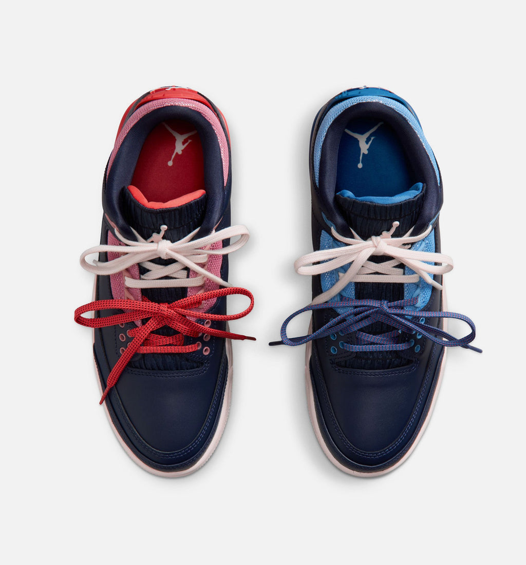 Air Jordan 3 Retro Sport Renaissance Womens Lifestyle Shoe - ObsidianChalkTrack Red Free Shipping